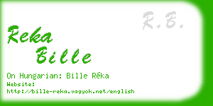 reka bille business card