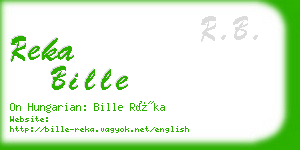 reka bille business card